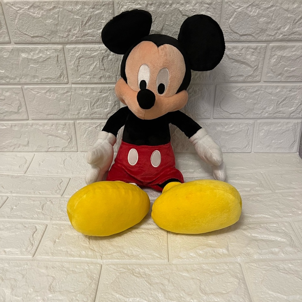 Disney Mickey Mouse Plush - Black, Red, Yellow